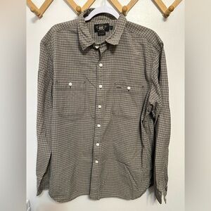 Ralph Lauren Double R Men’s Size XL Full Button Long Sleeve Plaid Shirt VTG